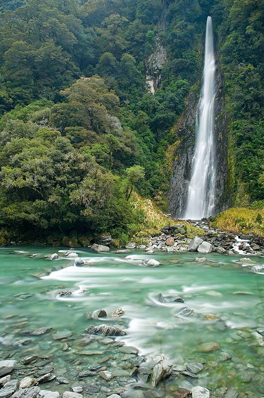 _HAC4601.jpg - Thunder Creek Falls, South Island, New Zealand